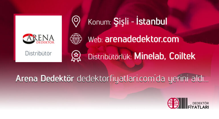 Arena Dedektör dedektofiyatlari.com'da Yerini Aldı - Kapak