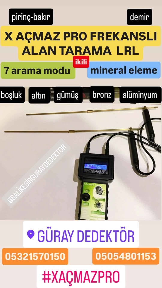 X AÇMAZ PRO LRL FREKANSLI ALAN TARAMA İKİLİ 7 ARAMA MODU MİNERAL ELEMELİ ‼️nakitte indirimli ‼️temiz ikinci el