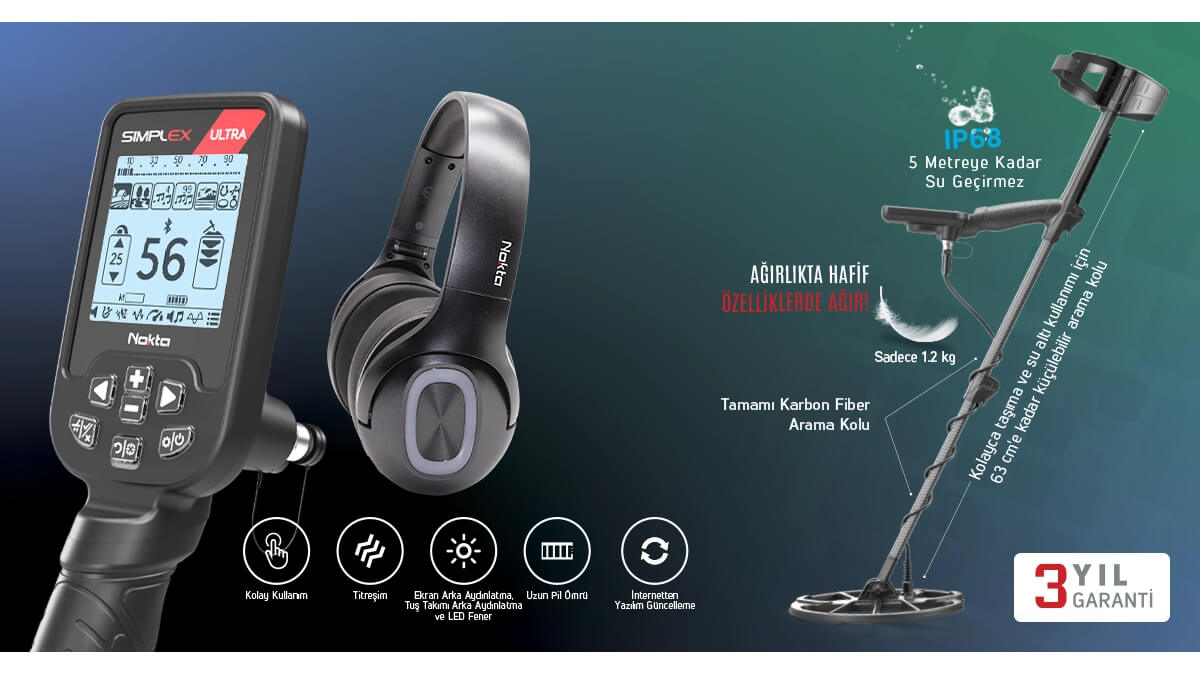 Nokta Simplex ULTRA WHP Dedektör