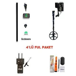 Atlas Dedektör Full 4lü Paket Gradiometre