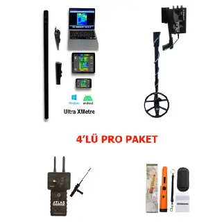 Atlas Dedektör Pro 4lü Paket Ultra Xmetre