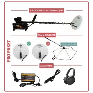 Pimax PMX Gold Profesyonel Altın Ve Define Dedektörü - Pro Paket